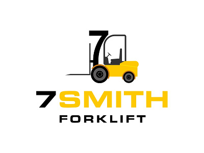 7SMITH design forklift illustration logo logodesign