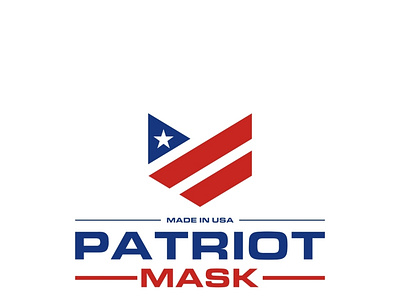 patriot mask flag logo design logo idea mask usa flag