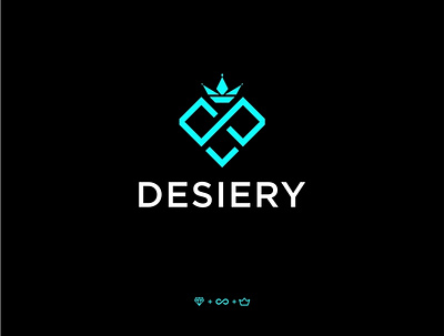 Desiery Logo crown design diamond infinity logo logodesign simple design simple logo