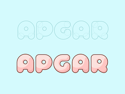 Test Apgar app baby develop flat interface ios kids logo medicine mobile stroke test