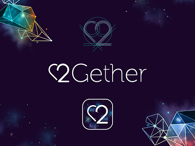 2Gether 2 app heart identity illustrations ios logo love relationship stroke thin ui
