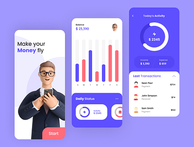 Bank App Ui app bank app banking app design ecommerce ui ux