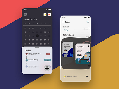 Daily UI #13 A Schedule app