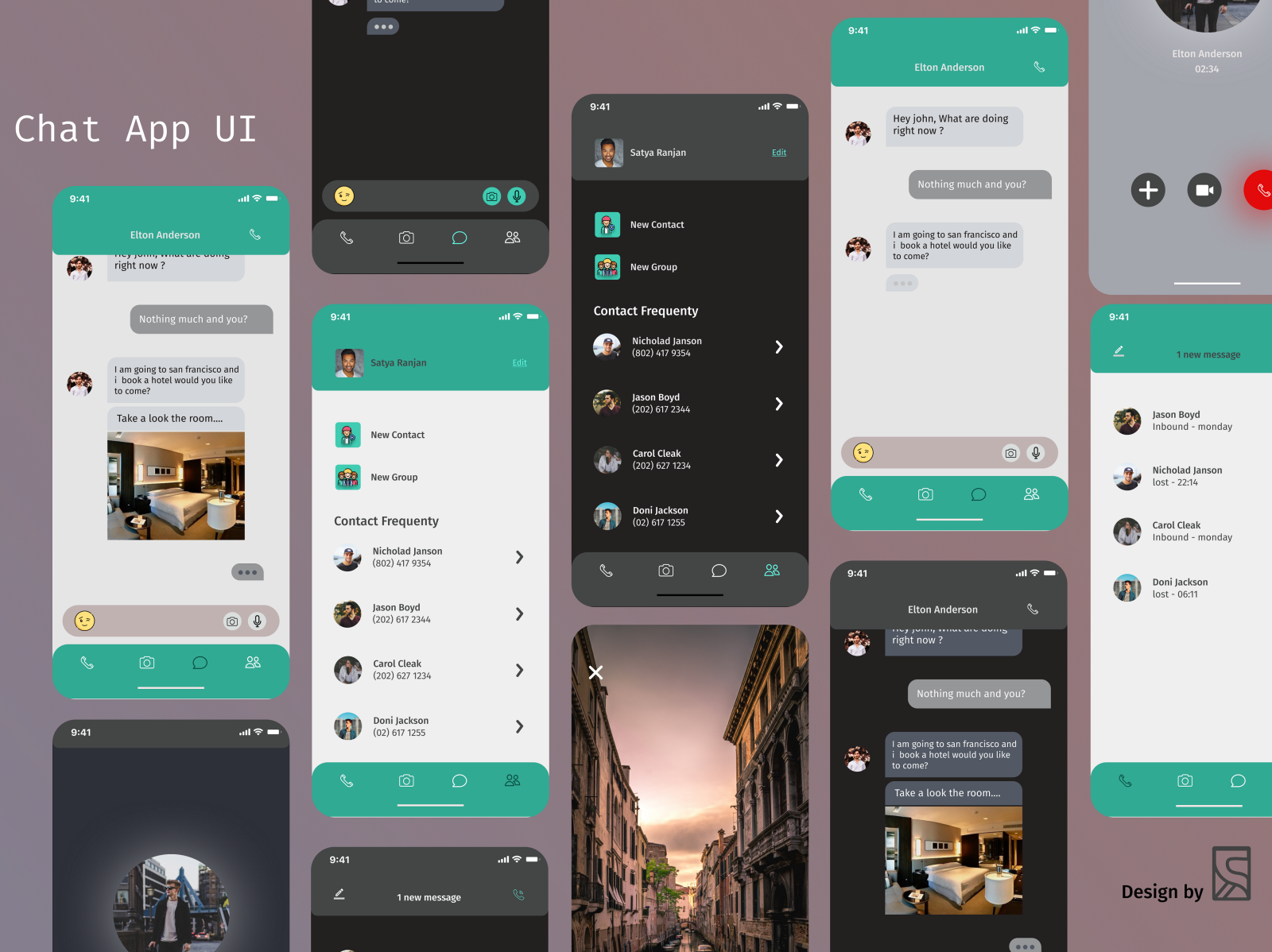 chat app ui by DesiznLab Studio on Dribbble