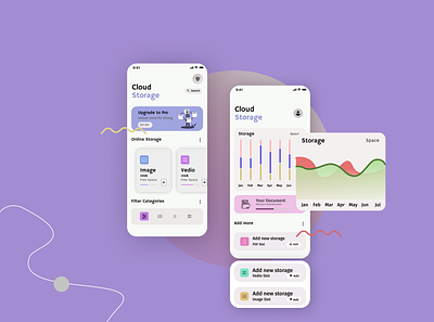 Cloud data storage ios app concept app cloud cloud app cloud storage dailyui dailyuichallenge data saver designui graphic ios app ios icon iosapp storage ui uichallenge uidesign uiux ux web websiteui