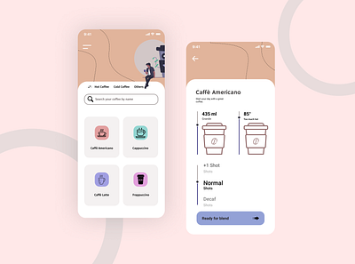 coffee ordering app concept appui coffee cup coffeorder daily ui dailyui dailyuichallenge uichallenge uidesign uiux userexperience userinterface uxdesign