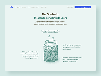 Luko Giveback • 2020 Rebranding design system desktop illustration landing marketing product rebranding ui ux