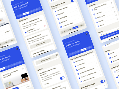 New Mobile Onboarding • 2020 Rebranding app contract design system illustration insurance ios mobile onboarding product rebranding ui ux