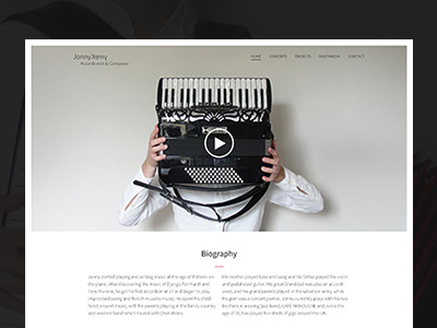 Musician website accordion music musician website