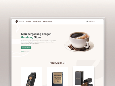 Gambung Website branding design ui