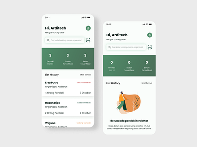 Kegunung Mobile Application branding design ui ux