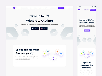 Redesign Landing Page Blocknom illustration redesign ui ux