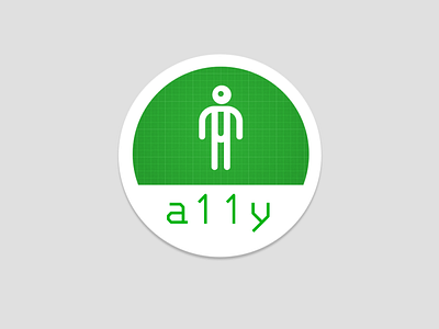 a11y accessibility design systems logo sticker