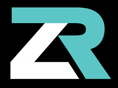 ZR Logo branding design flat logo minimal vector