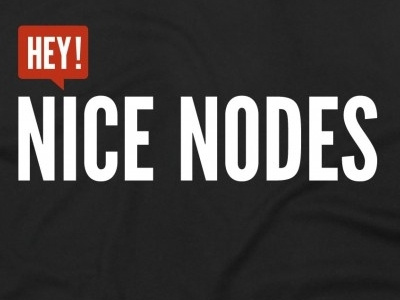Hey! Nice Nodes logo tshirt