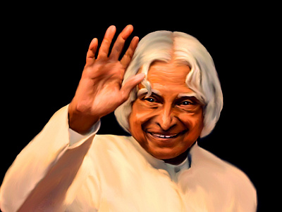 A. P. J. Abdul Kalam adobe digital paint digitalart digitalpainting graphics design india leadership photoshop poster