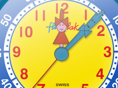 Flick Flack Clock Template