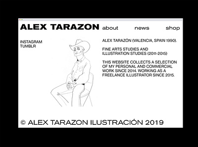 Alex Tarazon Web branding illustration typography web