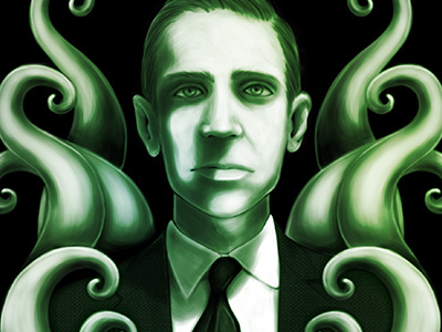 Lovecraft digital illustration cthulhu lovecraft painting