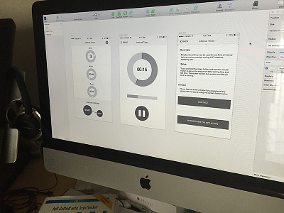 Interval Timer Wireframe