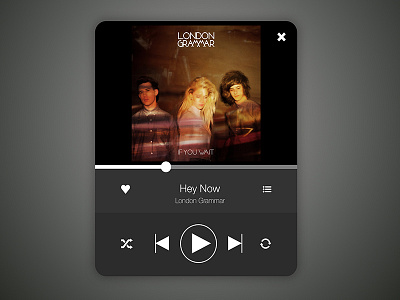 Minimalistic Music Player basic dark flat minimalistic music music player player simple ui