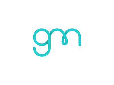 GM | Gabriela Miranda branding curly gm gm logo illustrator logo logo design minimal personal brand simple sketch3 vector