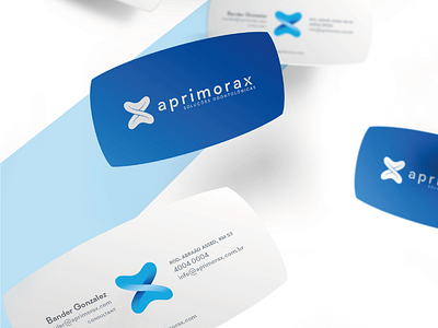 aprimorax business card & logo design