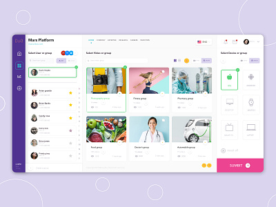 Mars platform - Video sharing dashboard full view clean ui dailyui dashboard design dribbble platform product sharing simple design trend 2019 ui video