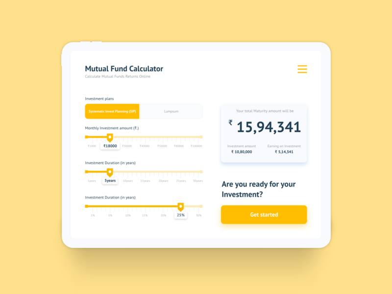 sbi mutual fund calculator