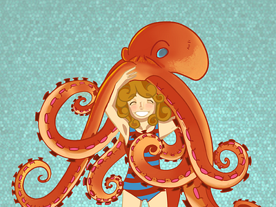 Tentacles of protection characterdesign clip studio paint design digitalart illustration octopus octopusart