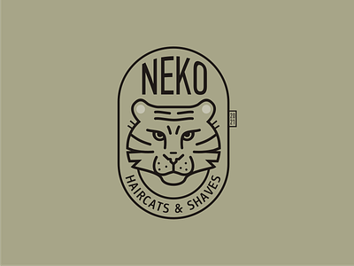 Neko badge branding graphic design logo