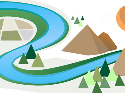 Website Slider illustration illustration mountains river slider trees