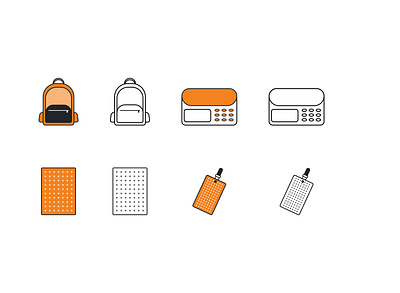 Necessary Accessories Icon Design application branding button design design favicon flat design flat icon graphic design icon icon design icons icons design illustration ios app design logo outline outline icon ui ui ux design vector