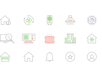 Building Equipment Icon Design