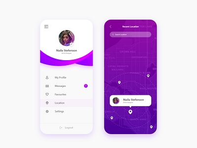 Social Communication app UI design