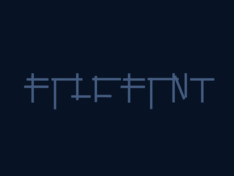 Fold Font typography animated font motion graphic