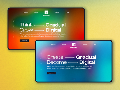 Gradual Digital Studio Landing Page