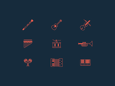 Musical Instruments Icons