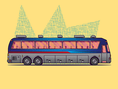 Eagle Bus Illustration