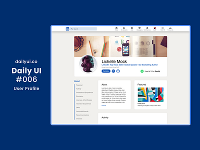 User Profile Daily UI #006