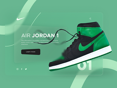 Nike Website | Concept 2021 trend branding design glass main page nike air online shop ui ux