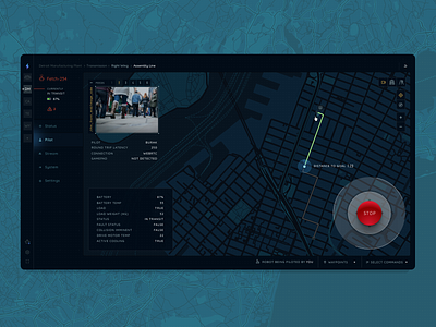 Freedom Robotics - Pilot Mode drone map pilot robotics scifi ui