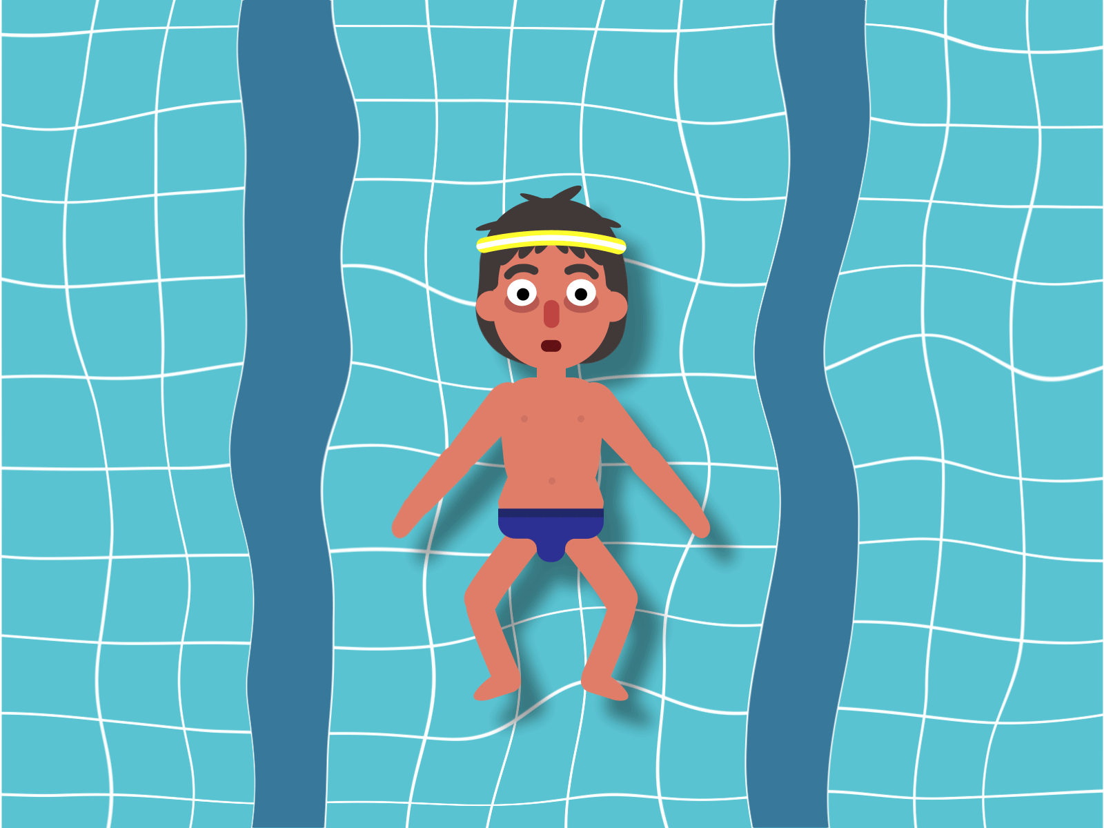 swimming animation characterdesign design illustration motiongraphics pool swim