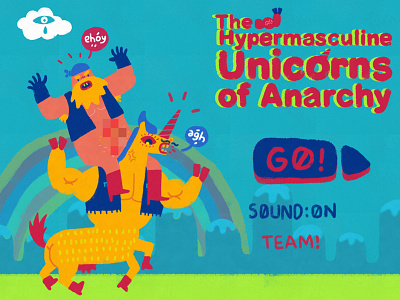 Unicorns Of Anarchy game illustration menu