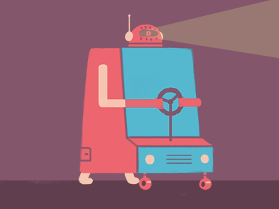 Self Driver animated gif animation character design gif illustration