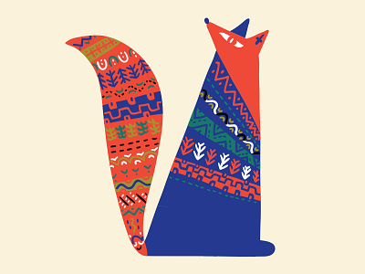 Winter Animals (Fox) animal character design illustration
