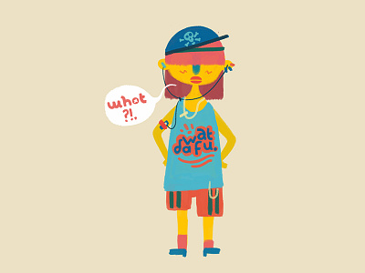 Whot? character design illustration