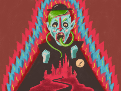 Vampire Zombie character design illustration