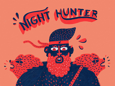 Night Hunter character design illustration