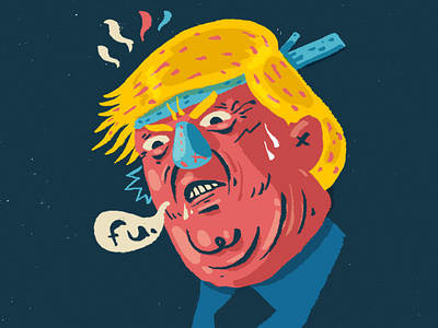 Ride the Trump Game (GGJ 2017) character design digital art game global game jam illustration trump